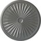 Ekena Millwork Leandros Ceiling Medallion (Fits Canopies up to 5"), 33 1/8"OD x 3 1/2"ID x 1 3/8"P, Silver CM33LESLS - alternate 1